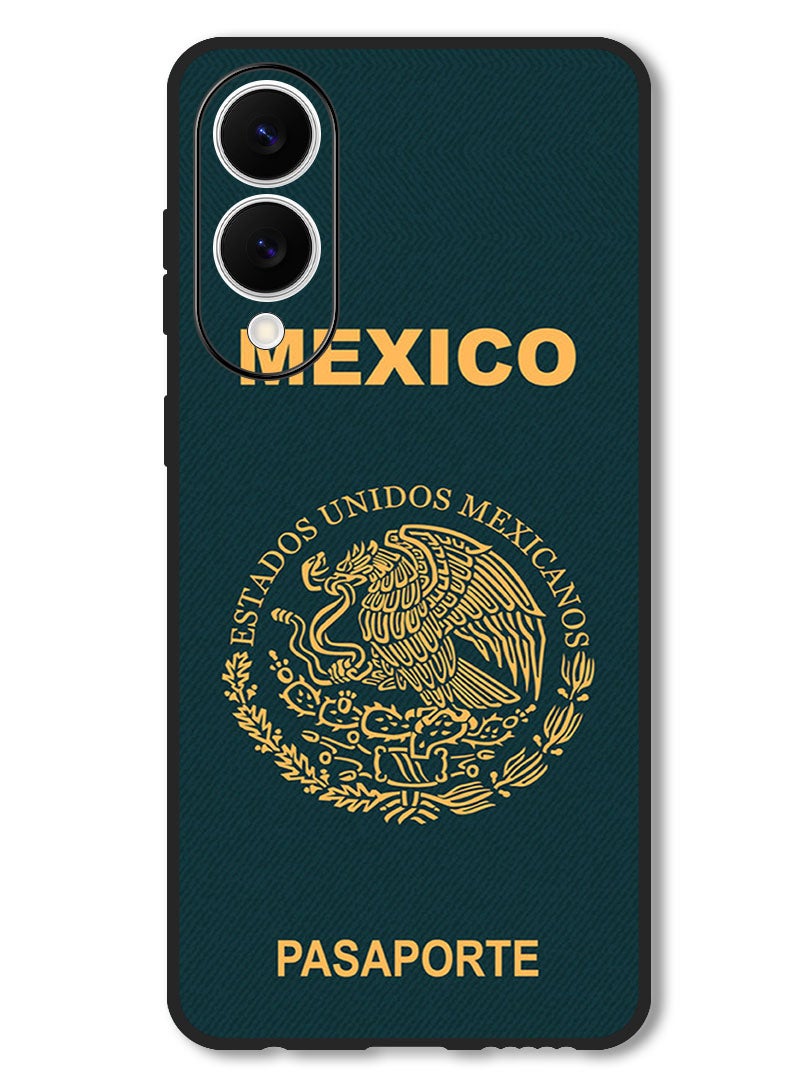Theodor Case Compatible with Samsung Galaxy S25 Edge 6.7 Inch Protection Shockproof Bumper Cover Mexico Passport - Image 1