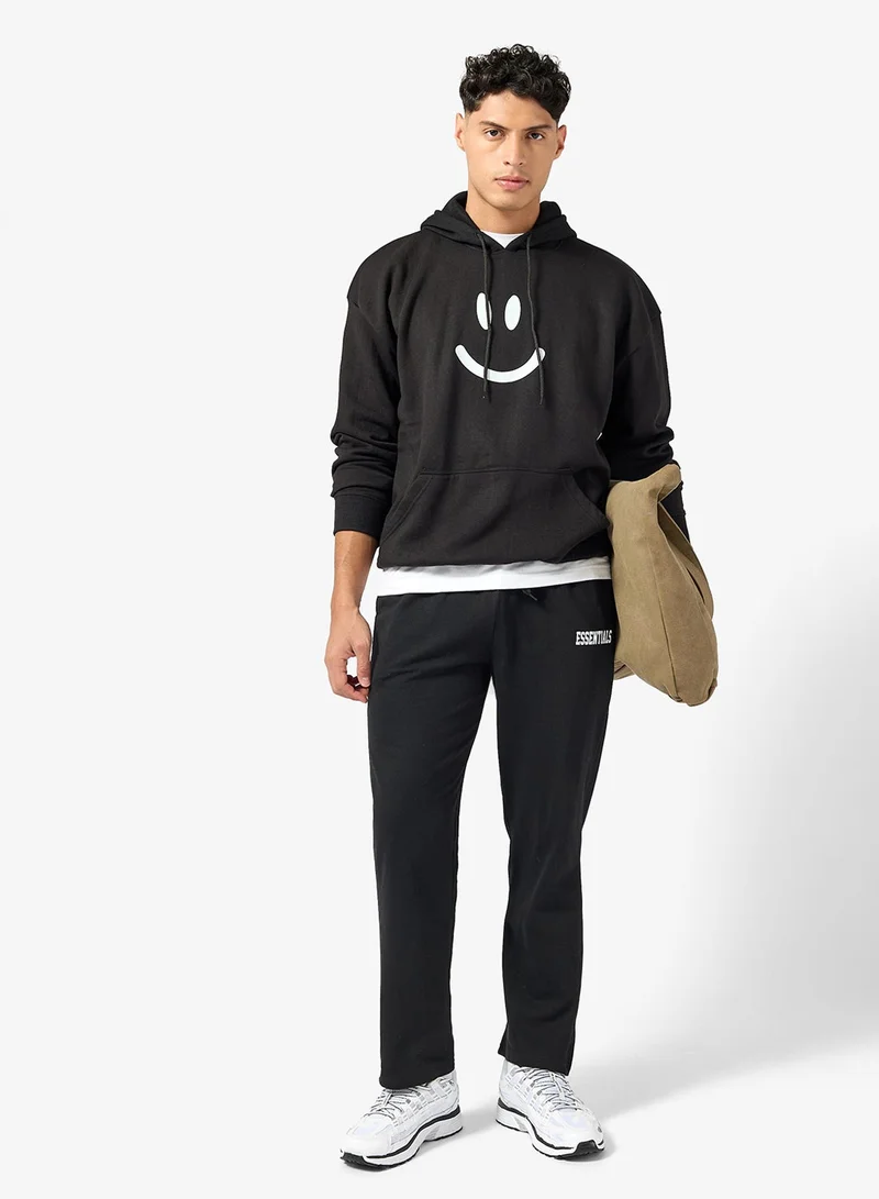 Seventy Five Basics Graphic Print Hoodie