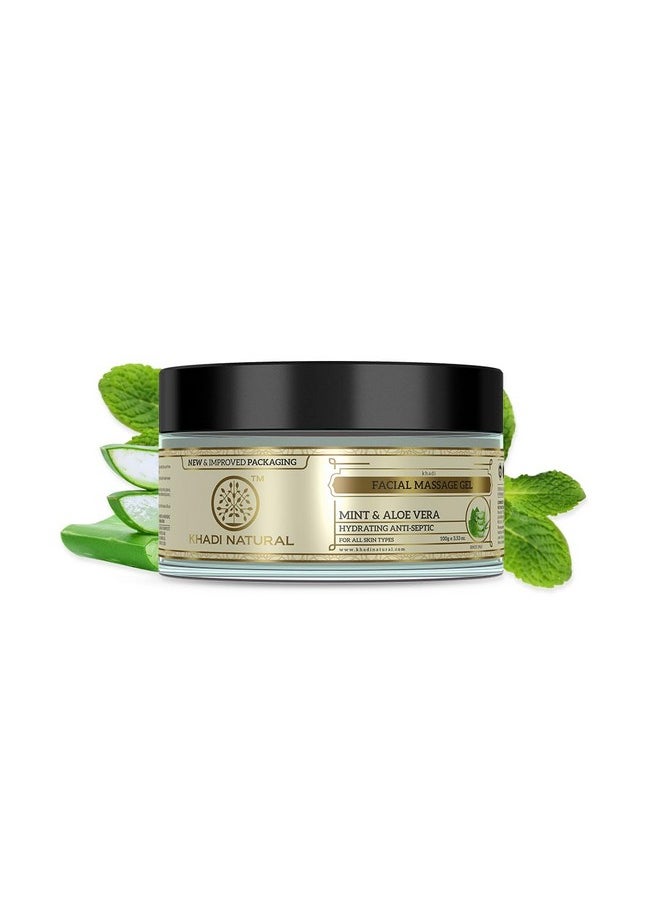 Khadi Natural Ayurvedic Mint And Aloevera Face Massage Gel, 100G  - Image 2