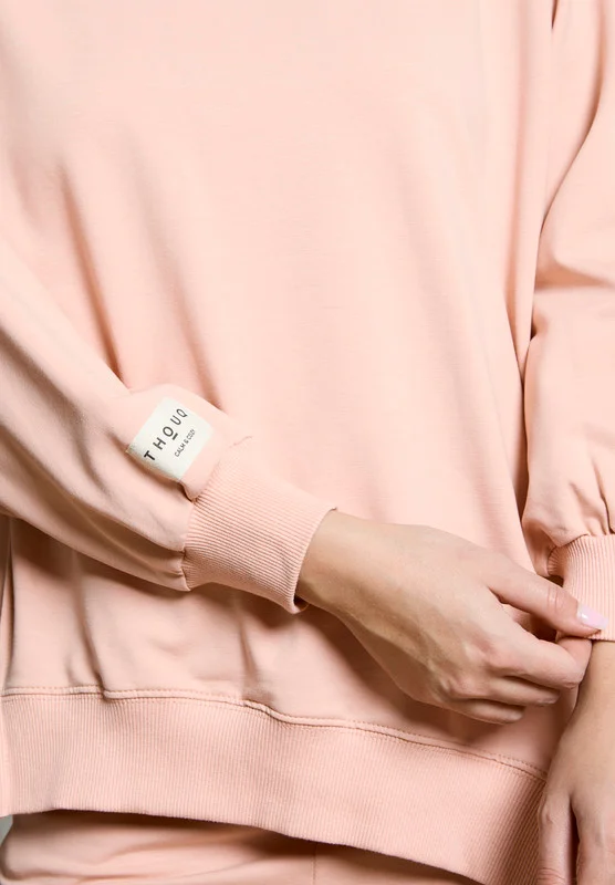 Thouq Asymmetric Hemline Extended Side Seam Sweatshirt