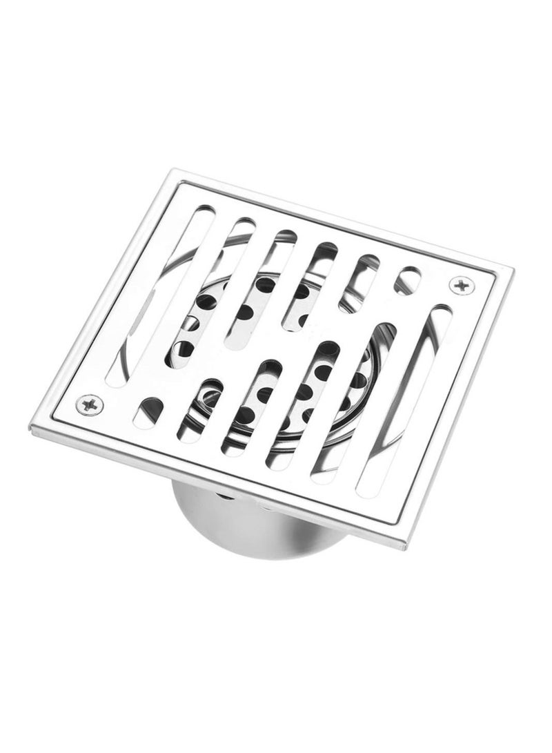 SYOSI Stainless Steel Square Floor Drain, Anti-Odor Drain for Bathroom Waste Gate Shower, Large Caliber 110 * 110mm - Image 1