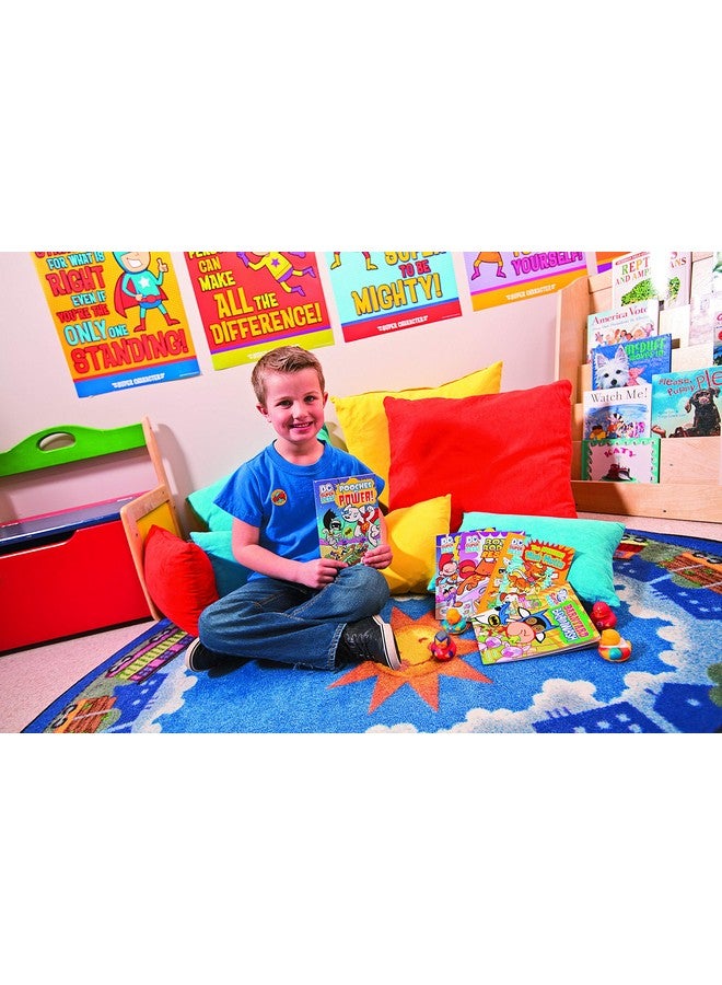 Fun Express Superhero Roll Stickers (100 Stickers) Stationery, Party Favors, Decorations, Arts & Crafts Supplies - Image 4