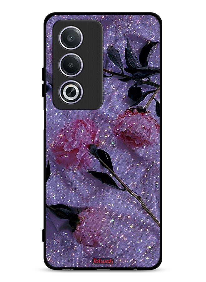 Tolwak Oppo A3 Pro 5G Protective Case Cover Glitter Roses - Image 1