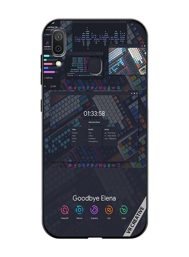 VR CREATIVE Protective Case Cover For Samsung Galaxy A30 Goodbye Elena Design Multicolour - Image 1