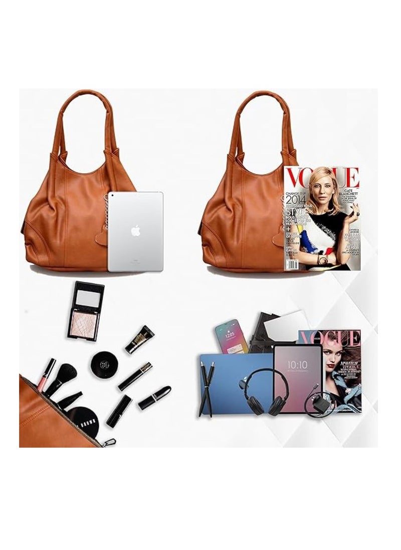 Fostelo Women's Style Diva Handbag (Tan)  - Image 3