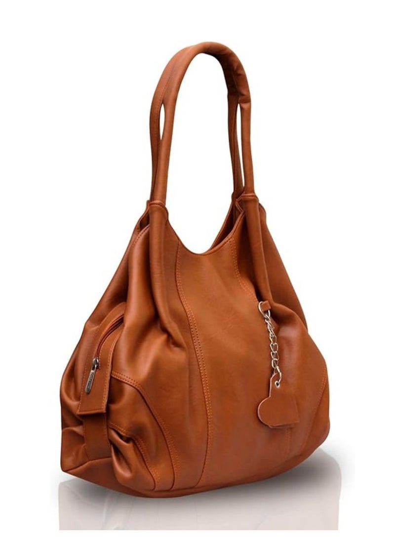 Fostelo Women's Style Diva Handbag (Tan)  - Image 1