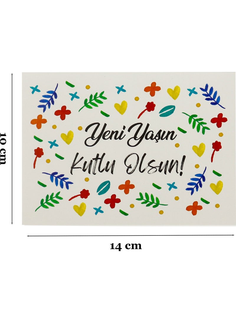 Repro Design 10X14 cm Birthday Greeting Card 10 Pieces Model-2  - Image 2