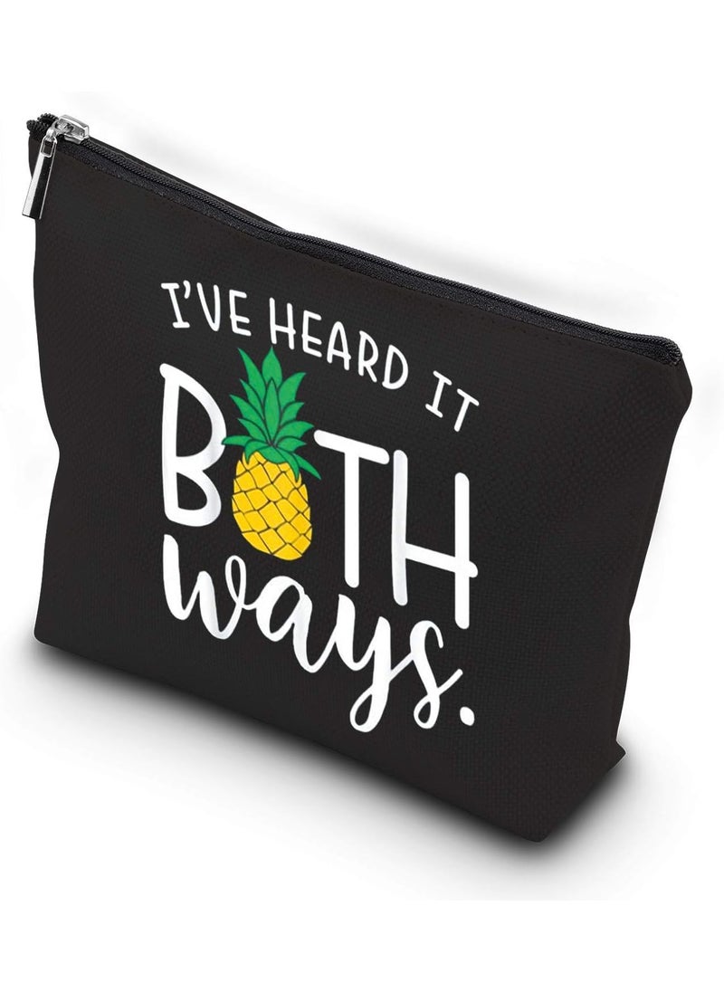 WCGXKO - WCGXKO Tv Show Inspired I’ve Heard It Both Ways Zipper Pouch Cosmetics Bag For Fans (I’ve Heard It Both Ways) - Image 1