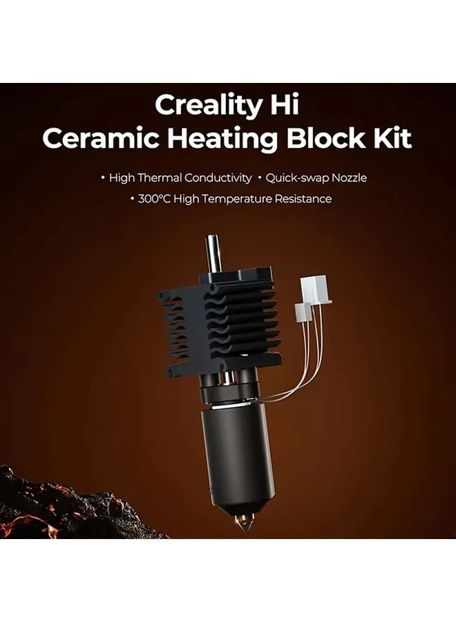 Creality Hi Ceramic Heating Block Kit With Quick Swap Nozzle 300C High Temperature Resistance - Image 4
