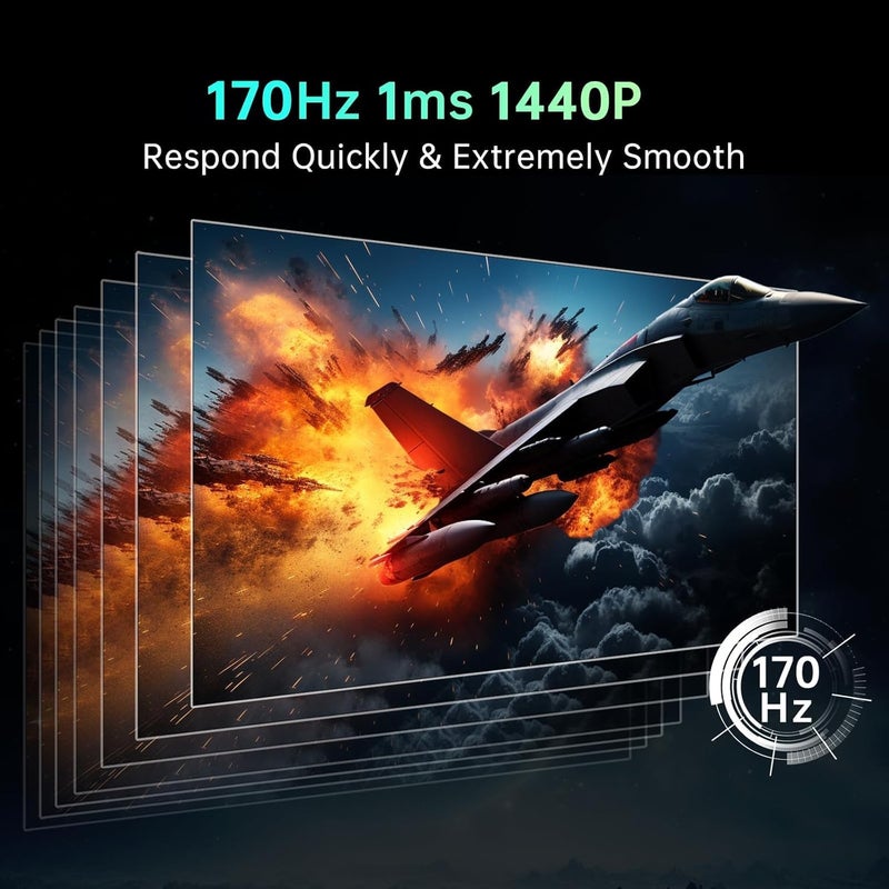 KTC 32 inch 180Hz Curved Gaming Monitor, QHD(2560x1440p) 1ms MPRT, 2K Computer Monitor, 1500R HVA Display, FreeSync Premium, HDR, 120% sRGB, DisplayPort/HDMI/USB, Vesa Support, PC Monitor for Gamers - Image 2