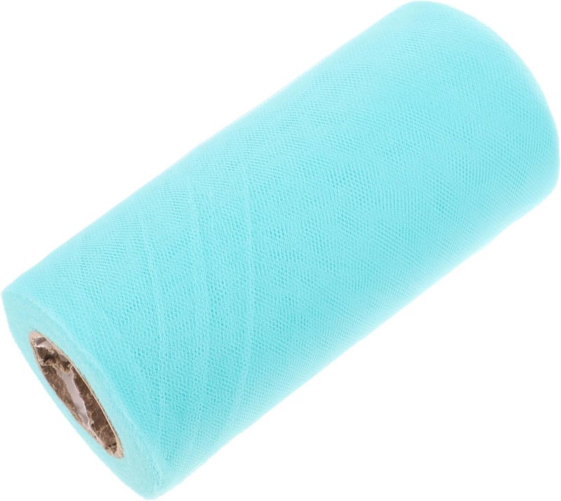 Decorative Polyester Tulle Ribbon Roll for Wedding Party Table Skirt Mint Green 22 Meters Wedding Table Decor Craft Trim - Image 1