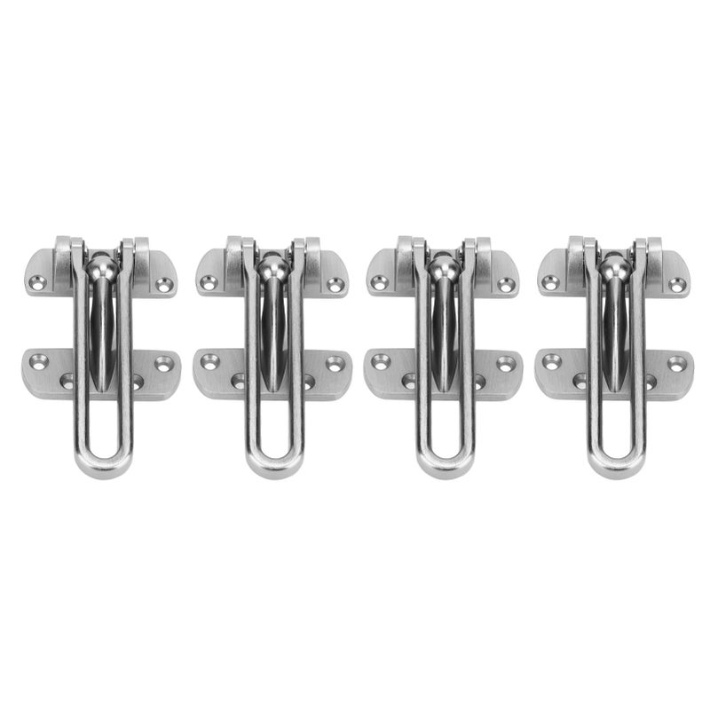 4 Pcs Swing Bar Lock Zinc Alloy Extra Thick Arm Shock Resistant 3 Position Adjustable Door Lock Security Guard for Hotel - Image 1