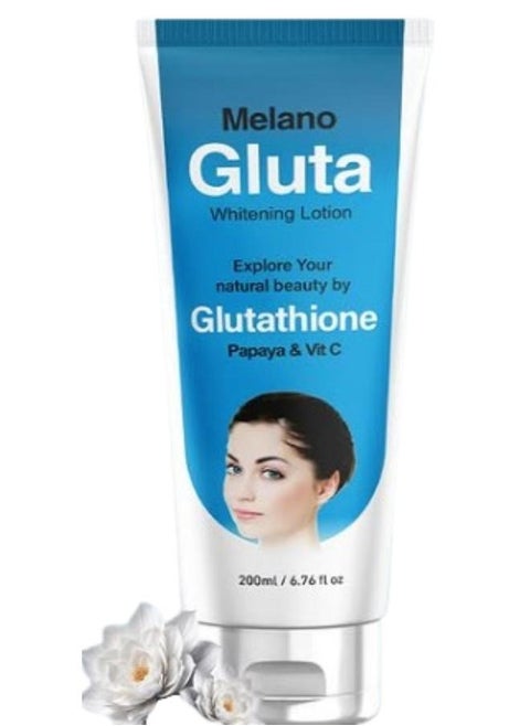Gluta Whitening Lotion with papaya and Vitamin C 200 ml.