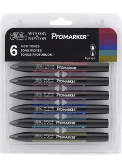 Winsor Newton W&N Promarker Rich Graphic Pen Tones 6-Piece 0290026 