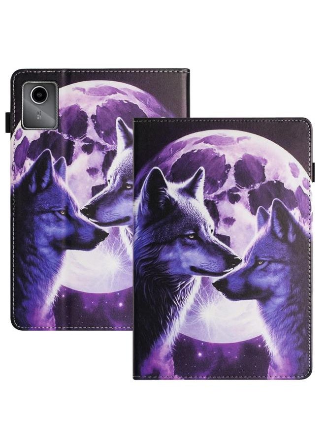 Green Tiger - Lenovo Tab M11 Sewing Litchi Texture Smart Leather Tablet Case Footprint - Image 1