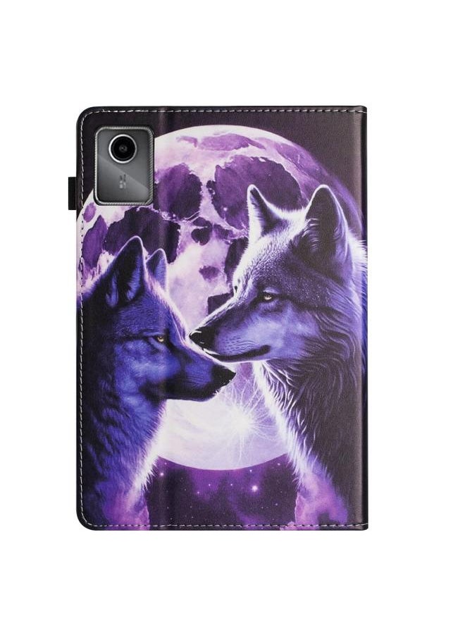 Green Tiger - Lenovo Tab M11 Sewing Litchi Texture Smart Leather Tablet Case Footprint - Image 1