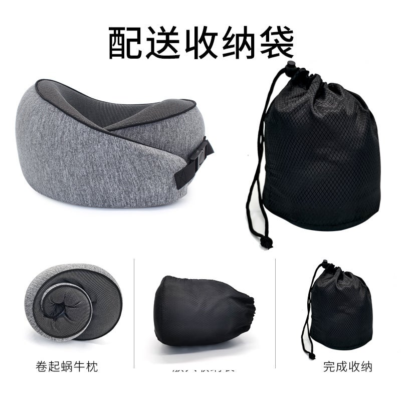 U-Shaped Pillow Memory Foam Neck Pillow Slow Rebound Car Travel Neck Neck Pillow Spot Ostrich U-Shaped Pillow - Image 4