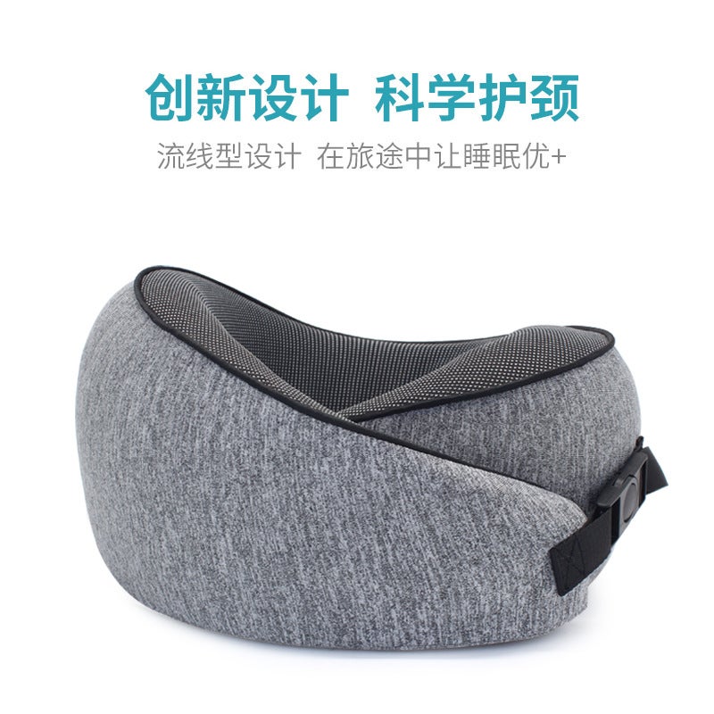U-Shaped Pillow Memory Foam Neck Pillow Slow Rebound Car Travel Neck Neck Pillow Spot Ostrich U-Shaped Pillow - Image 5