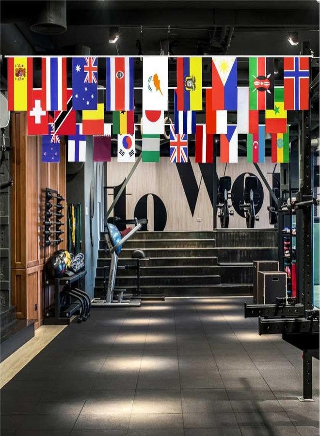 Ckexin 226 Countries International World String Flags Banner Set Small Mini All Countries National Bunting Flags Decorations for Classroom,Olympic,Bar,Sports Clubs,School Festivals Celebrations - Image 5