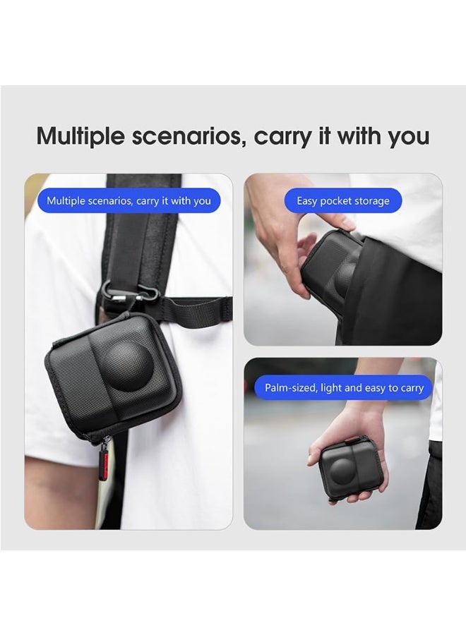STARTRC Mini Storage Bag for DJI OSMO 360 Camera, Carrying Case with Wrist Strap & Carabiner, Half-open Design, Can be Connected to Tripod Selfie Stick - Image 4