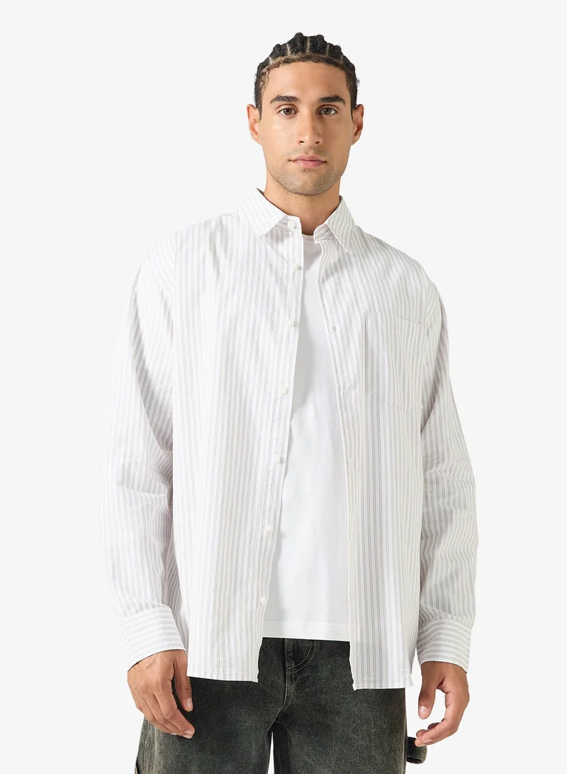 JACK & JONES Striped Long Sleeve Shirt