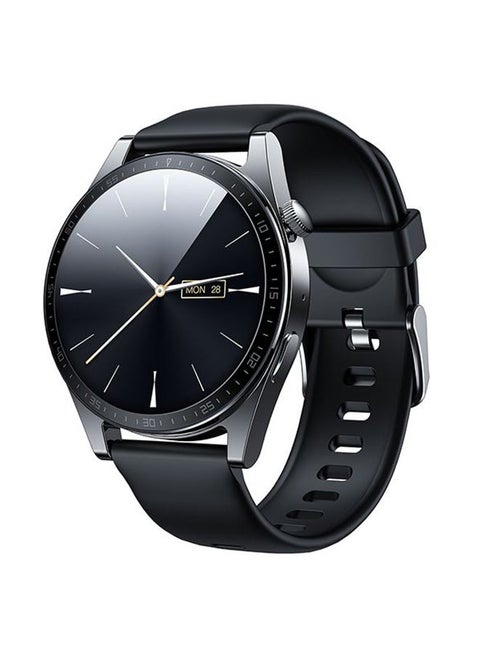 Waterproof IP68 Smart Watch with Call Function, Health Monitoring, and HD Display - Classic Series (Black)