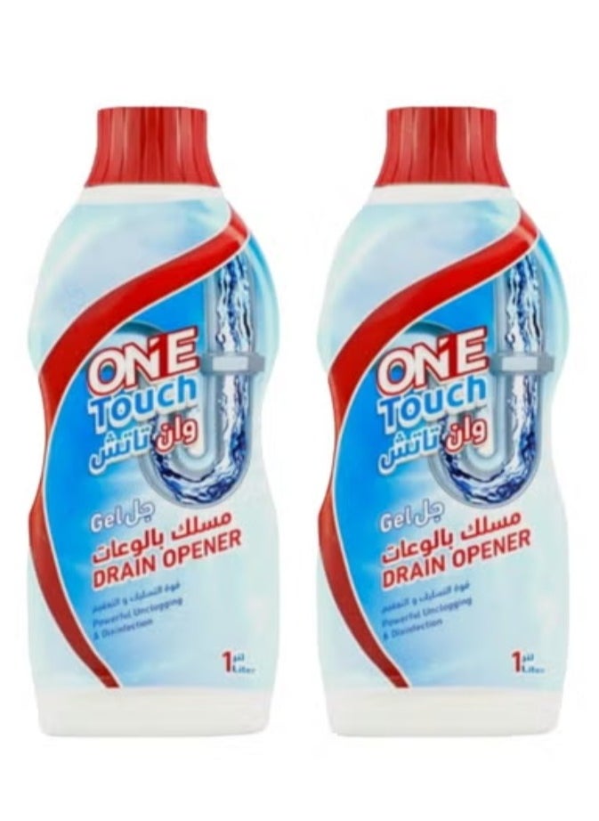 One Touch Drain Opener Clearing Gel - Pack of 2  - Image 1