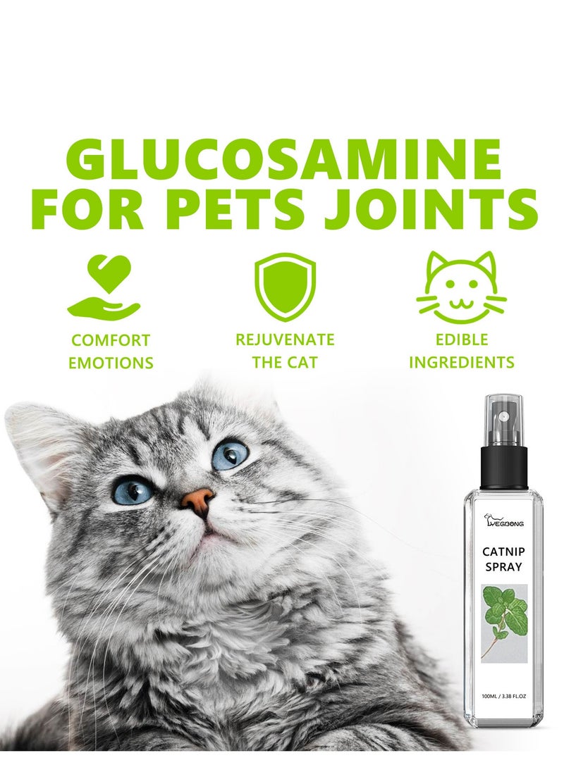 Catnip Mist Spray, Joycat Spray, Herbal Cat Joy Spray, Catnip Spray for Indoor Cats 100ml