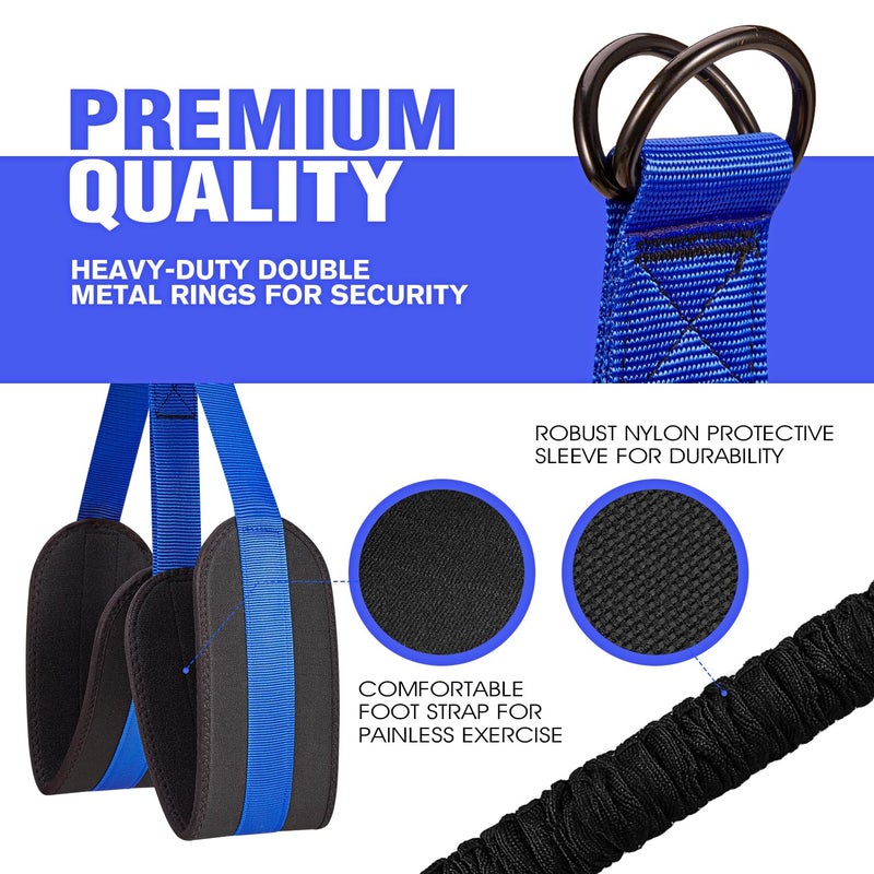 Ayombo Pull Up Assistance Bands,Heavy Duty Resistance Assistance Band for Pull-up Training,Adjustable Assisted Bands with Comfortable Foot Strap,Home Gym Workouts Body Stretching and Strength Training - Image 4