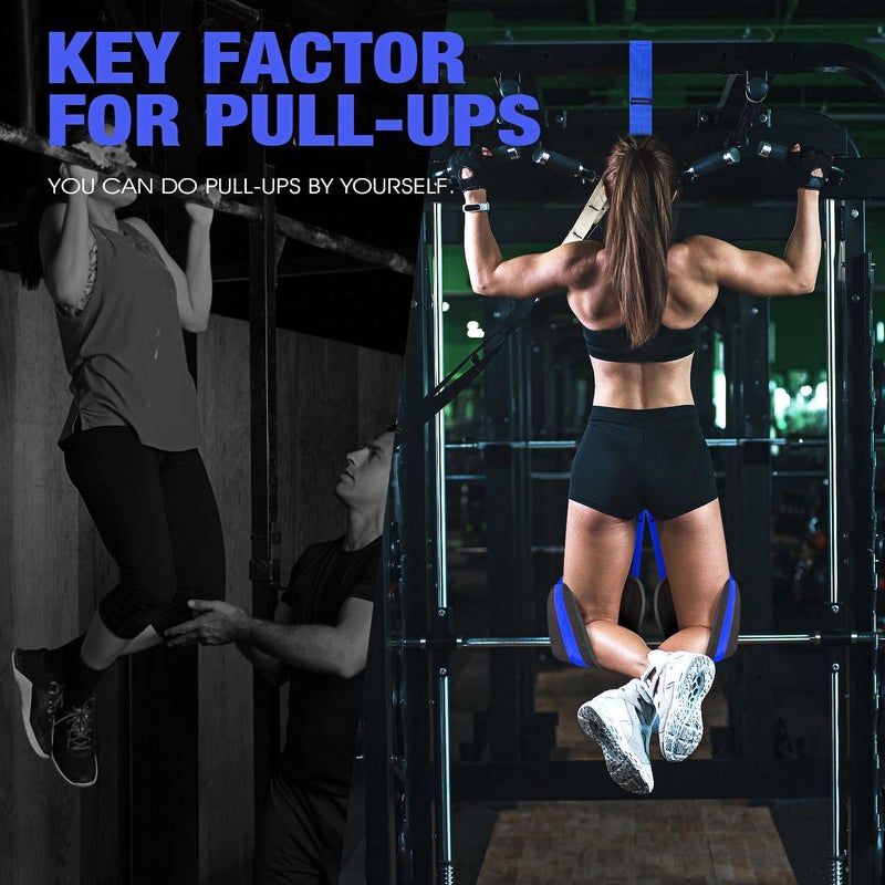 Ayombo Pull Up Assistance Bands,Heavy Duty Resistance Assistance Band for Pull-up Training,Adjustable Assisted Bands with Comfortable Foot Strap,Home Gym Workouts Body Stretching and Strength Training - Image 5