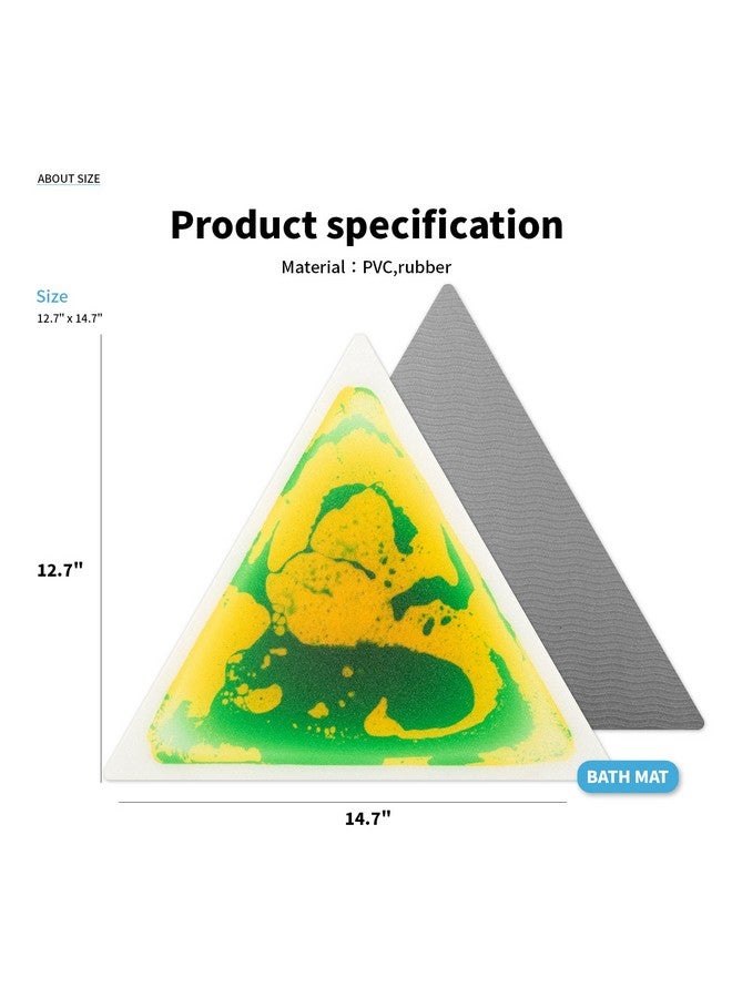 Art3d 6-Pack Triangle Liquid Sensory Floor Tiles, Colorful Liquid Fusion Play Mats for Kids Toddler, 15" x 15" - Image 5