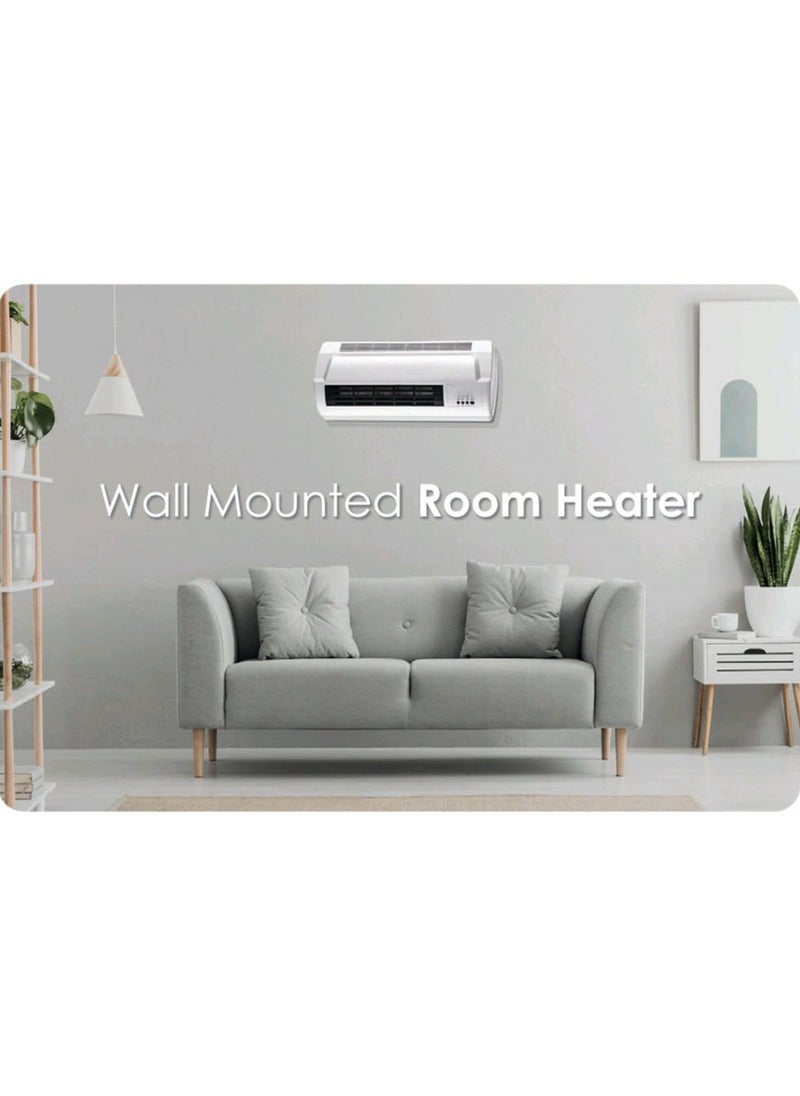 Generic - Wall-Mounted Heater with PTC Ceramic Heating - 2 Heat Settings, 7.5-Hour Timer, Energy-Efficient Space Heater with Overheat Protection for Home & Office - Image 1