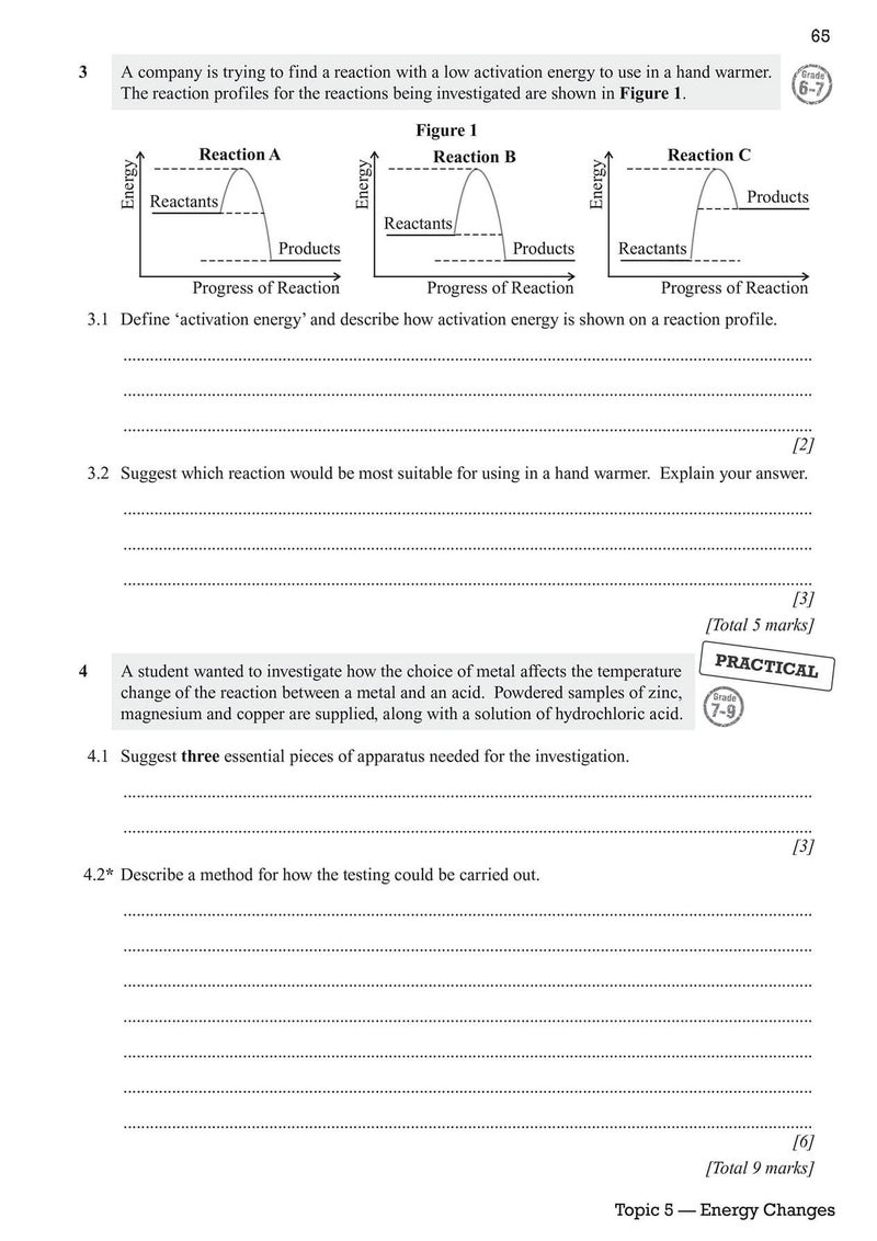 New GCSE Chemistry AQA Exam Practice Workbook - Higher (includes answers) - Image 5
