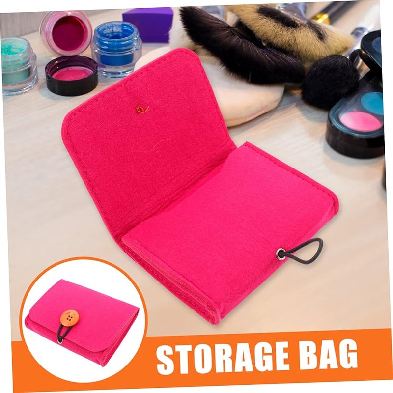 Baluue 6pcs Travel Storage Bag Pouch for Bottles Organizer Rosy Color 13.4x10cm - Image 3