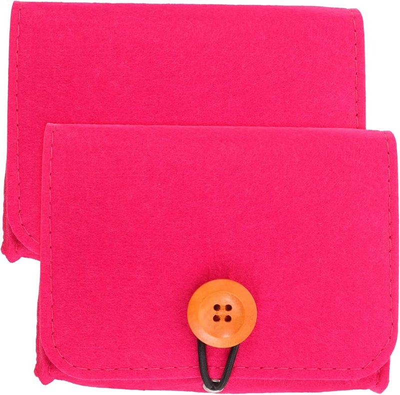 Baluue 6pcs Travel Storage Bag Pouch for Bottles Organizer Rosy Color 13.4x10cm - Image 4