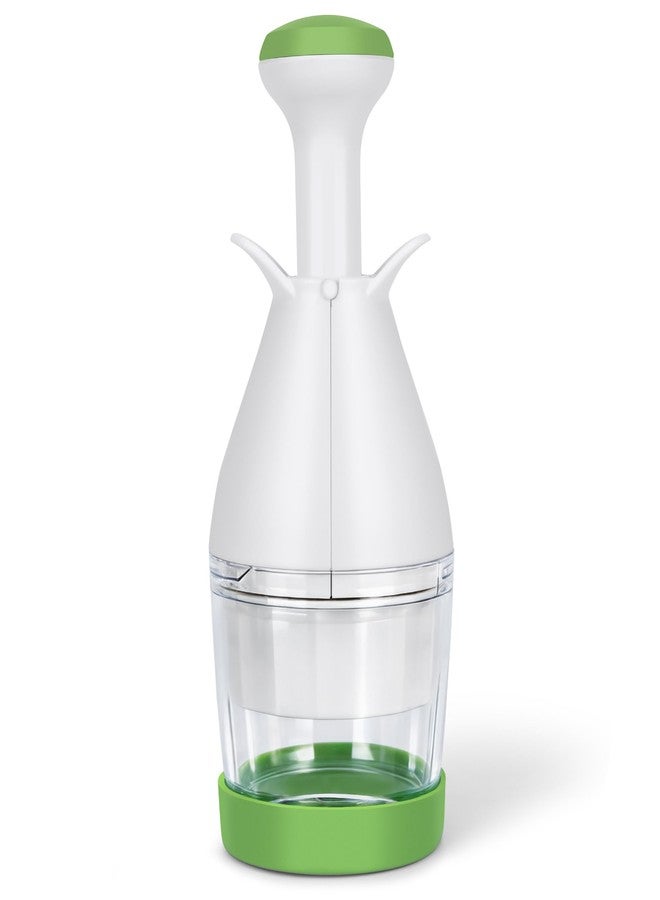 IVYROLL Vegetable Chopper, Manual Food Chopper for Onion, Garlic, Nuts and Veggies, Hand-Powered Vegetable Cutter, Dishwasher Safe, Stainless Steel Blades - Image 1
