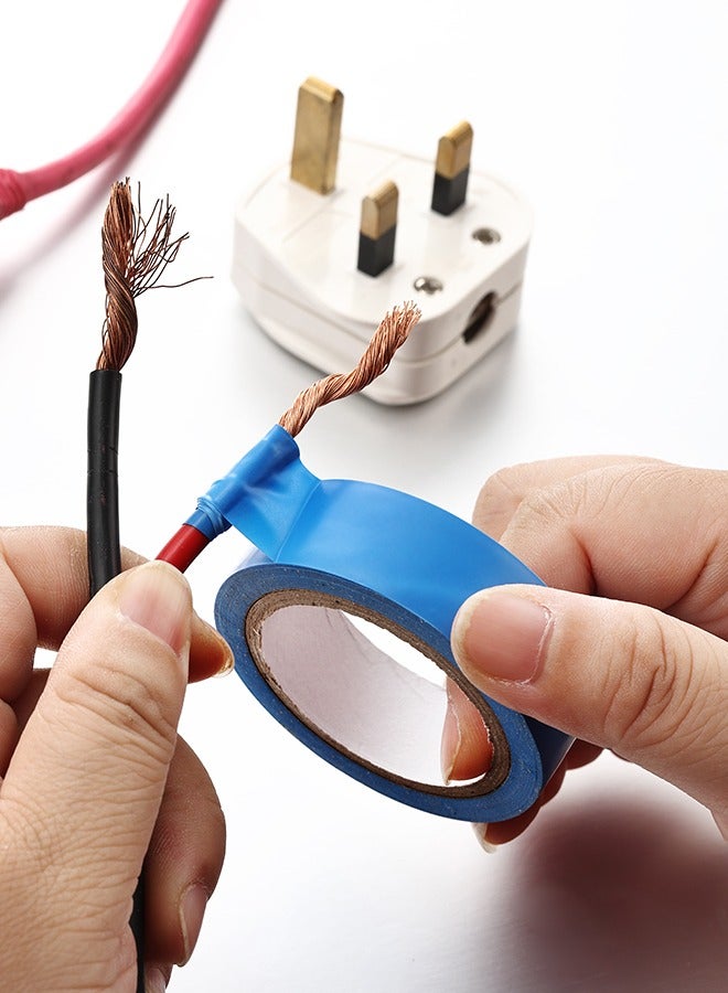 LAWAZIM Snail Electrical Tape - 10 Piece Blue - Strong Adhesive, Weather Resistant, Stretchable, and Easy to Tear Insulation Tape - Ideal for Wiring, Repairs, Automotive, DIY, and Multipurpose Use - Image 5