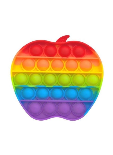 Pop It Fidget Rainbow Apple Shape - 6100