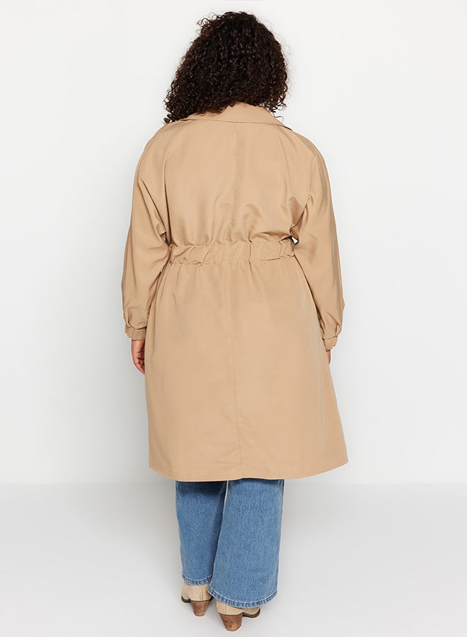 trendyol Plus Size Trench Coat Trendyol Curve - Image 5