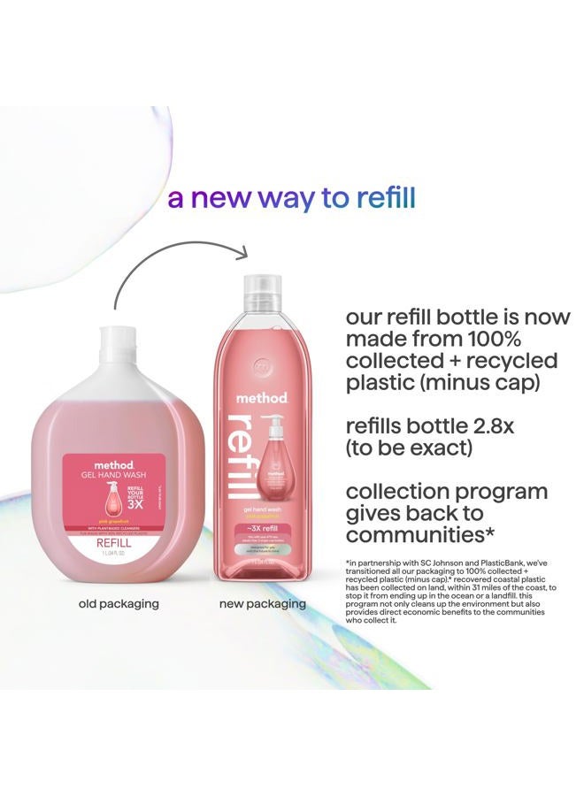 Method صابون يد جل، إعادة تعبئة، جريب فروت وردي، 34 أونصة، 1 عبوة (قد يختلف التعبئة) - Image 4