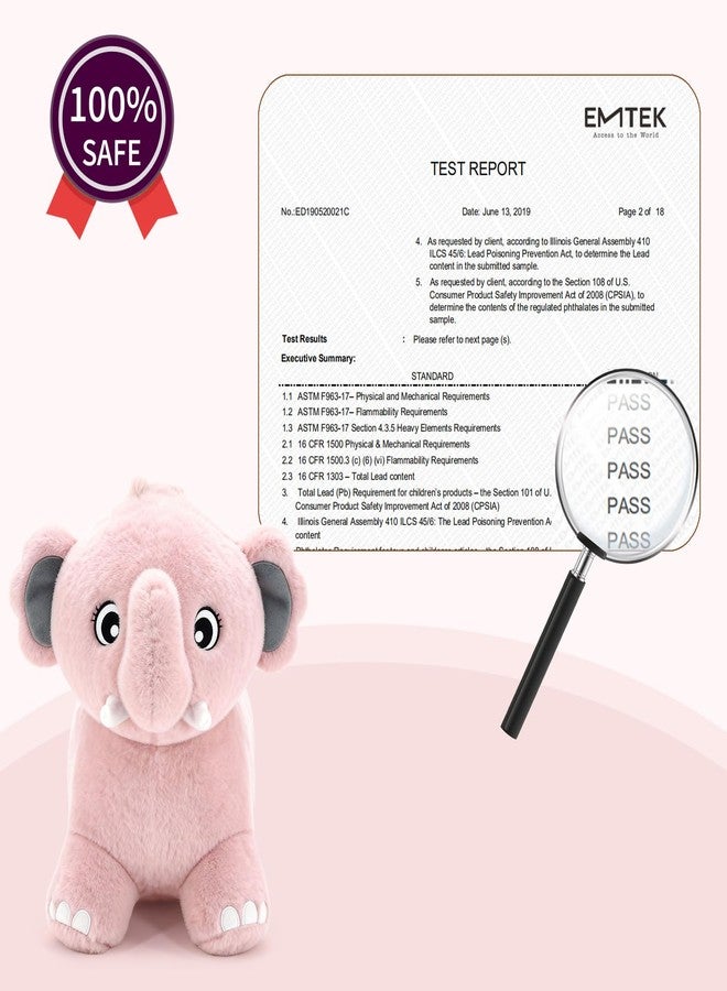 INPANY Bouncy Horse, Elephant Hopper Toys, Toddler Plush Bouncing Animal, Kids Inflatable Ride on Rubber Bouncer, Outdoor Birthday Gift for 2 3 4 Yr Boy Girl, Pink - Image 4