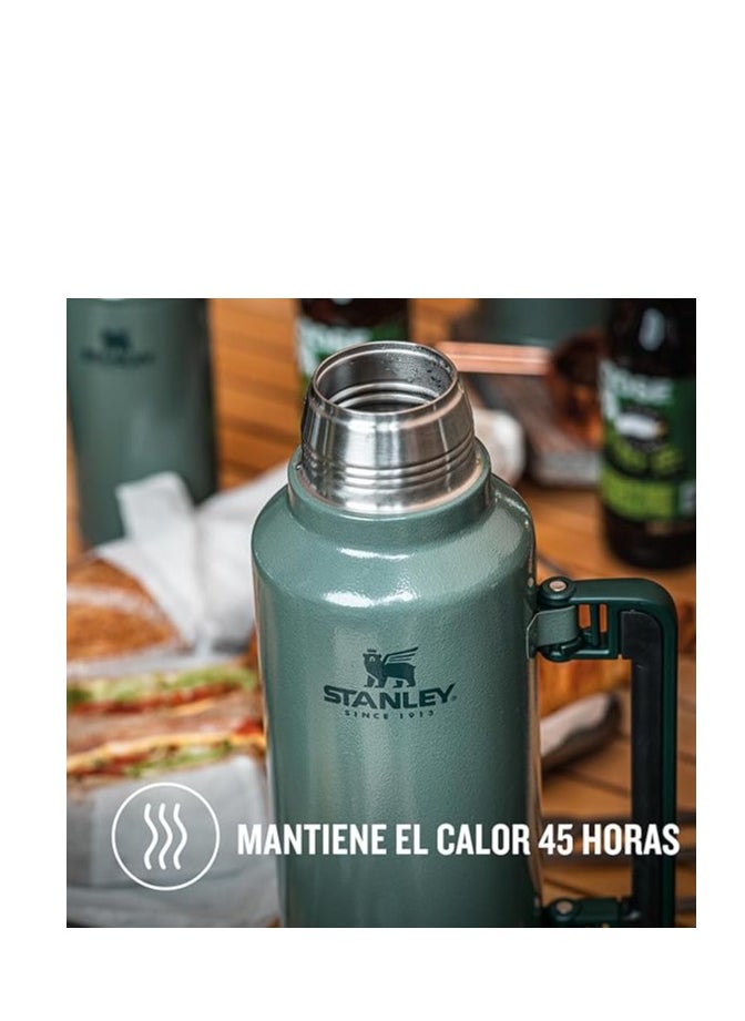 Stanley Stanley Classic Legendary Bottle 1.9L / 2.0QT Hammertone Green – BPA FREE Stainless Steel Thermos | Hot for 45 Hours | Leakproof Lid Doubles as Cup | Dishwasher Safe  - Image 5