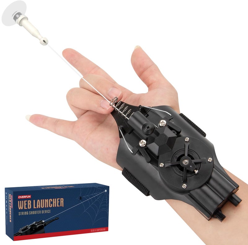 OVERFUN OVERFUN Web Launcher Spider String Shooter Toy, Cool Gadgets [Electric Reel-in] Real Silk Superhero Role-Play Fun Stuff Toys Great for Men and Kids  - Image 1
