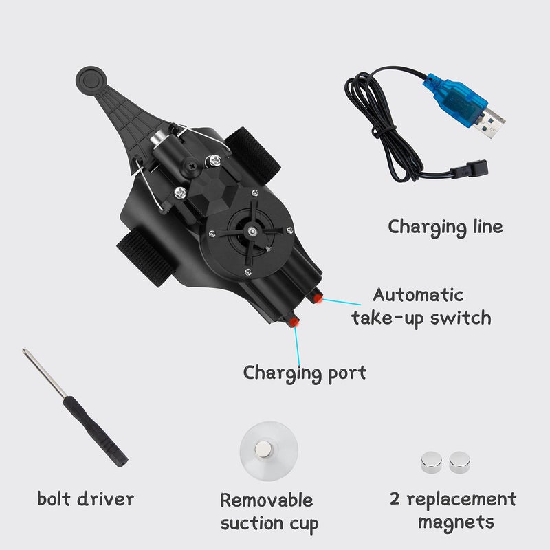 OVERFUN OVERFUN Web Launcher Spider String Shooter Toy, Cool Gadgets [Electric Reel-in] Real Silk Superhero Role-Play Fun Stuff Toys Great for Men and Kids  - Image 5