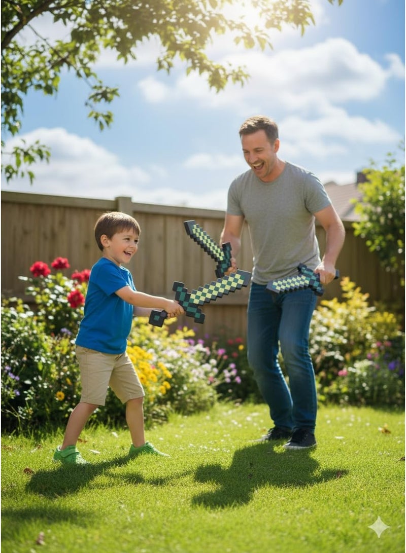 REZZOSS Foam Sword Toy for Kids – Soft Safe Battle Sword for Role Play, Cosplay, Ninja, Knight & Pirate Dress-Up | Lightweight Foam Weapon for Indoor & Outdoor Fun | Safe Pretend Play Sword for Boys & Girls | Perfect Costume & Party Accessory - Image 2