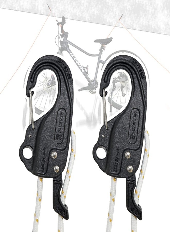 ORX PLUS TOOLS ORXPLUS Tools 2PCS Rope Tightener, Rope Tensioner, Tie Down Mechanism Lock Adjuster fits 1/10"-1/4" Cord for Camping, Outdoor, Garage, Boating, Fishing, Loading - Image 1