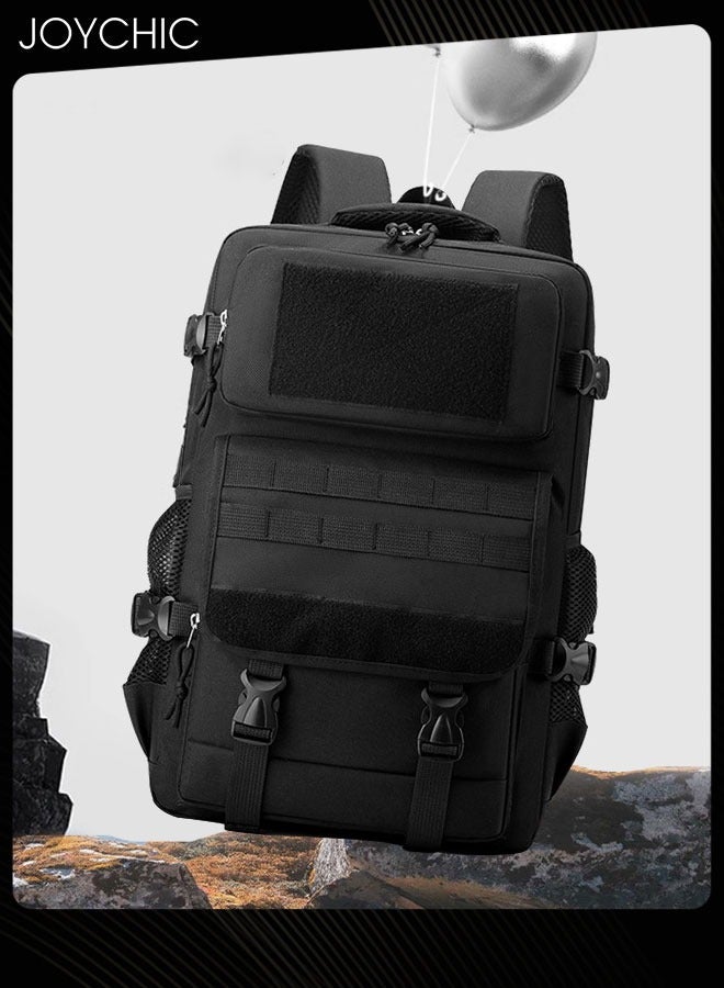 Joychic حقيبة ظهر تكتيكية بسعة كبيرة لحمل الأمتعة حقيبة بسيطة متعددة الوظائف للسفر الخارجي للرجال - Image 1