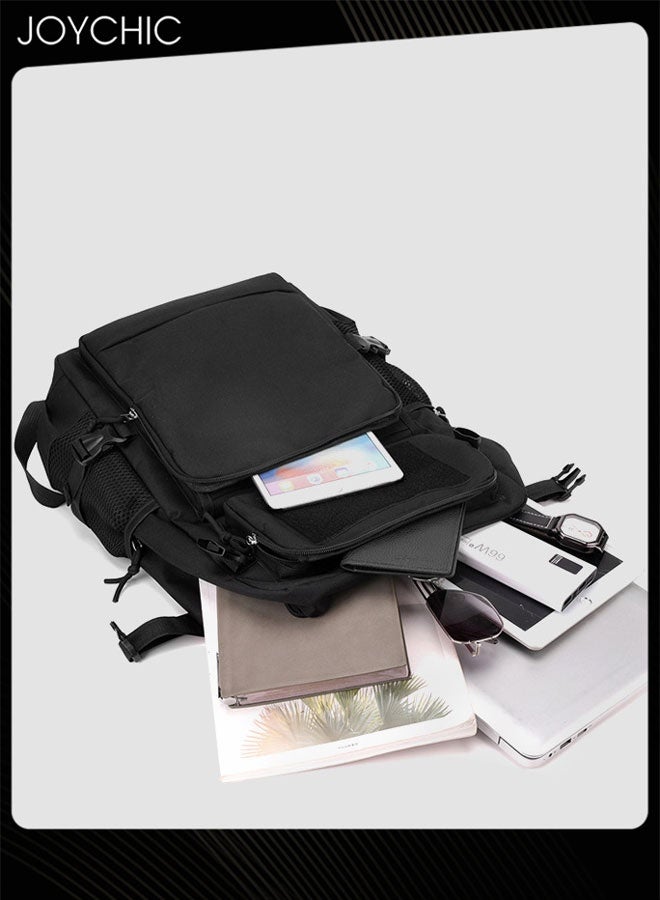 Joychic حقيبة ظهر تكتيكية بسعة كبيرة لحمل الأمتعة حقيبة بسيطة متعددة الوظائف للسفر الخارجي للرجال - Image 3
