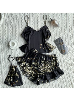 Two-Piece Stylish Printed Shorts Loungewear Set