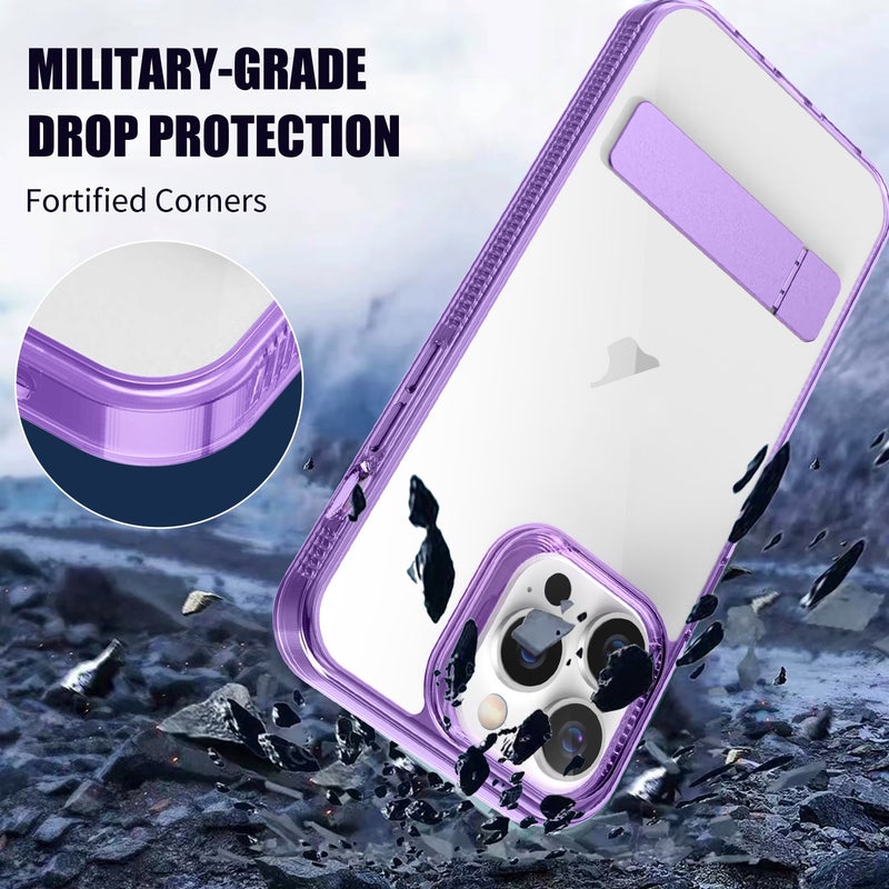 HuHa Case Cover For iPhone 14 Plus High Transparent Holder Phone Case(White) - Image 5